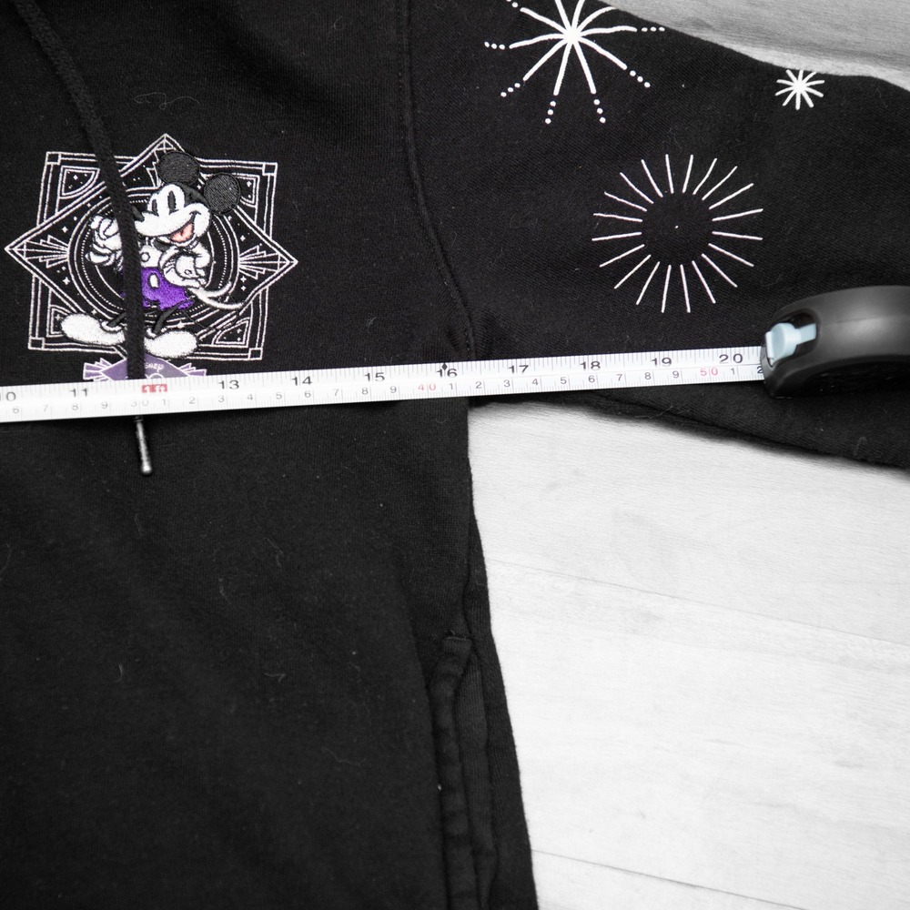 Disney 100th Anniversary Mickey & Friends Black Zip Up Hoodie Womens XS - Picture 6 of 6